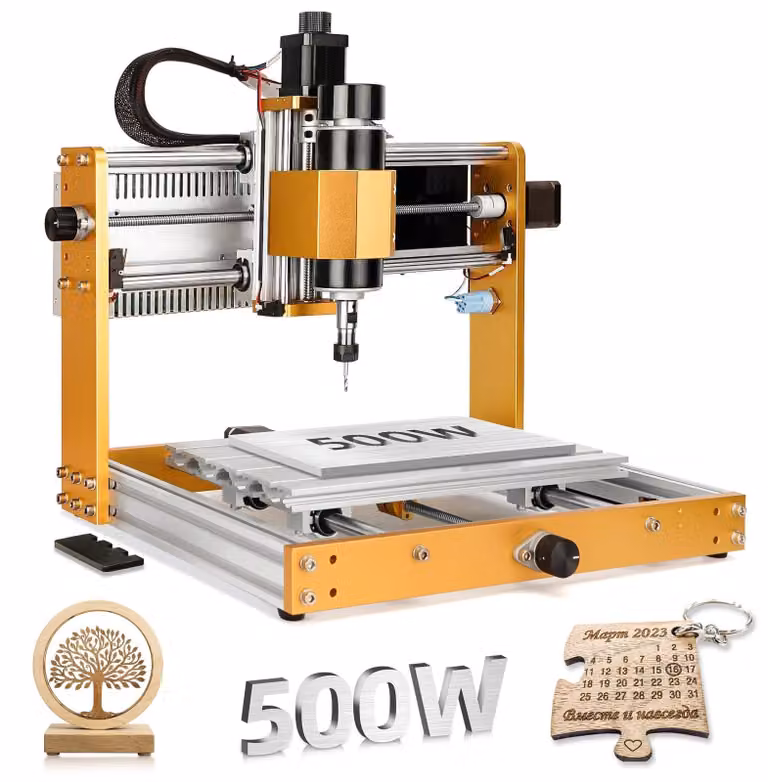 Fresatrice CNC 3018 PRO+ con mandrino da 500W, area di lavoro di 300x180x60 mm