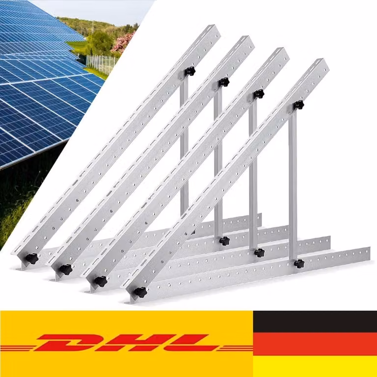 4 pezzi modulo solare montare 114cm balcone centrale elettrica per 2 pannelli solari elevazione modulo fotovoltaico tetto montaggio solare tetto piatto