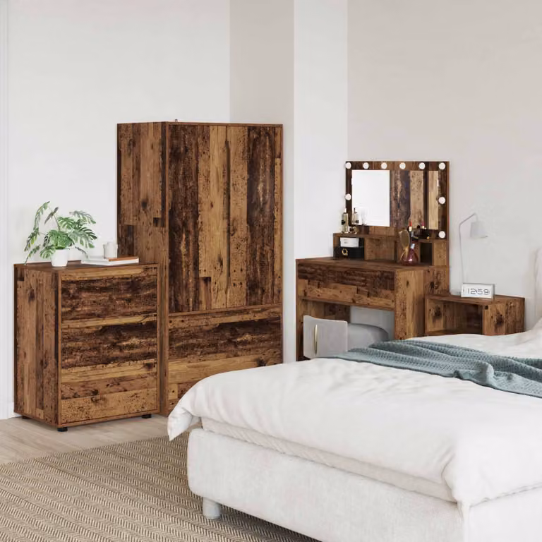 Armadio moderno vidaXL in legno ingegnerizzato marrone L 60 cm x P 48 cm x H 81 cm