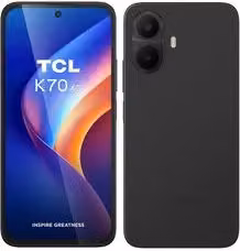 Smartphone TCL K70 4G LTE con display da 6,75 pollici, 128 GB di memoria, 4 GB di RAM e batteria da 5200 mAh, Midnight Black T522A 2CLCA112 – 1