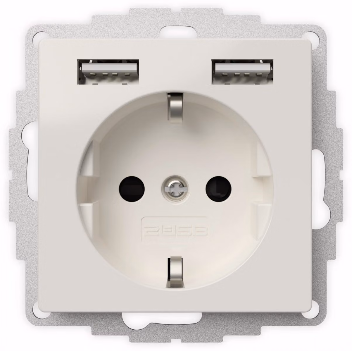 2USB inChargePRO Presa USB AA 12W 2,4A Bianco lucido