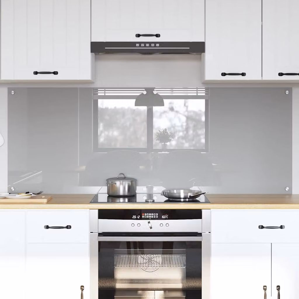 Set di 2 schienali da cucina vidaXL colore grigio chiaro, L: 80 cm x H: 60 cm