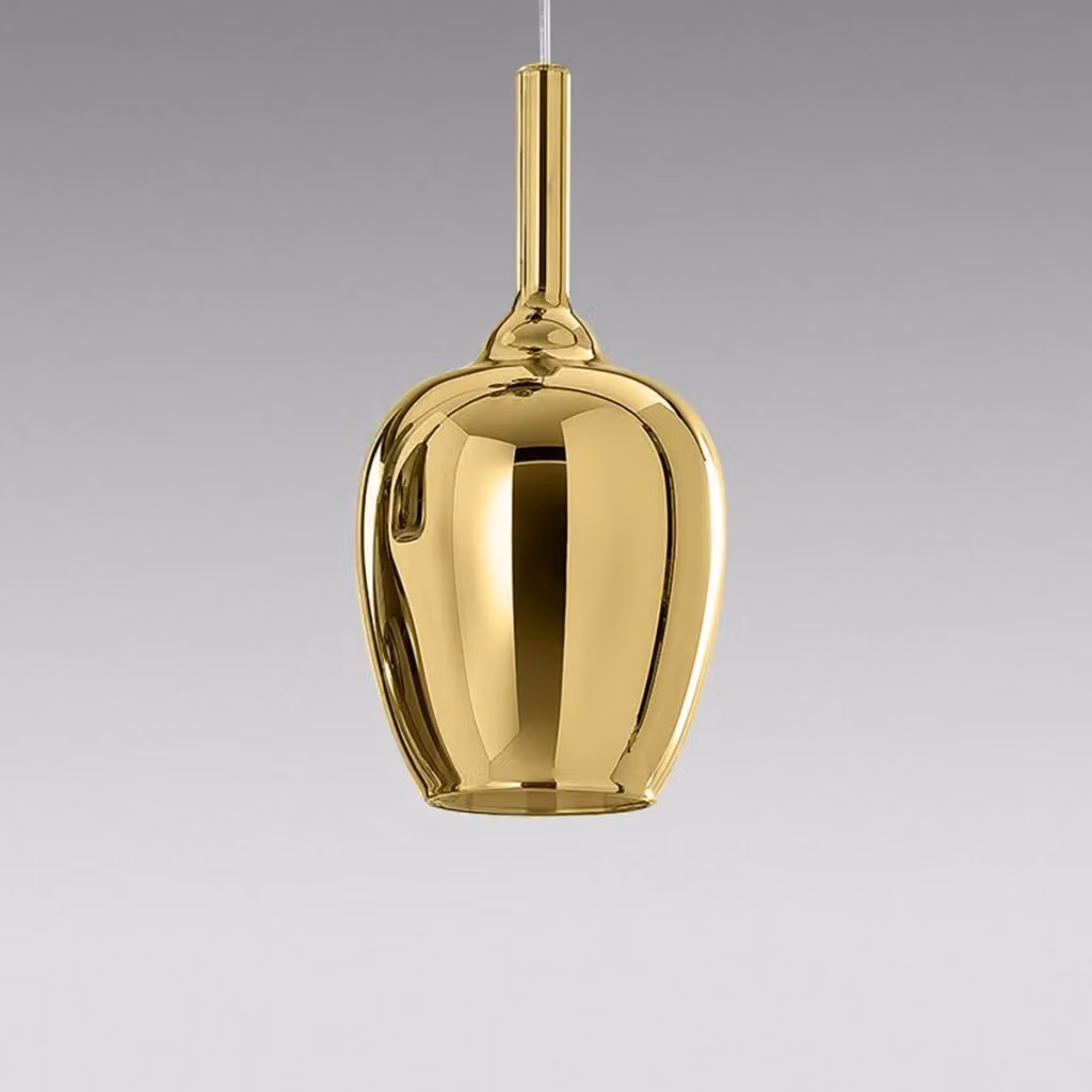 Lampada a Sospensione Gea Luce OFELIA S/10 Oro Specchiato in Vetro con Attacco G9 – 2