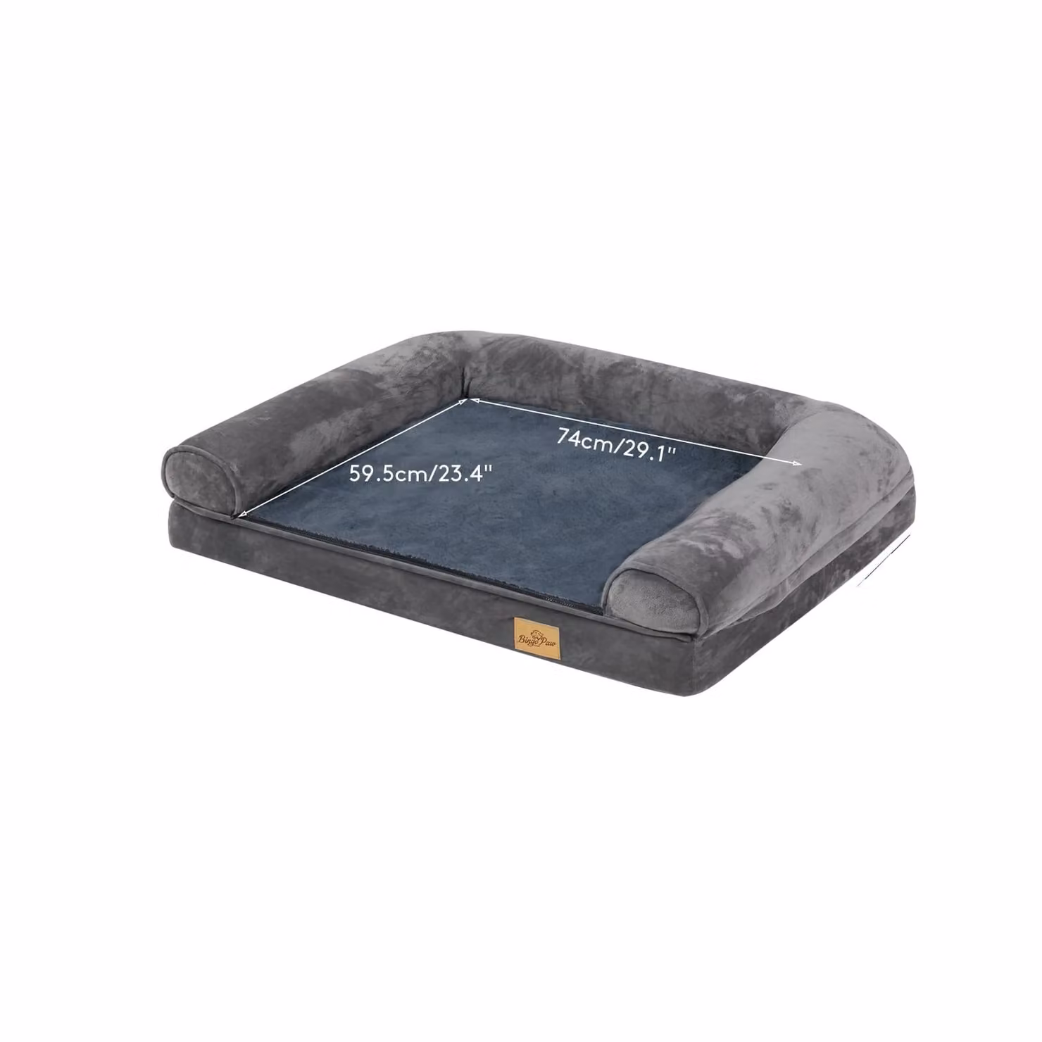 Letto per cani, base in schiuma di sostegno, rivestimento interno impermeabile, L