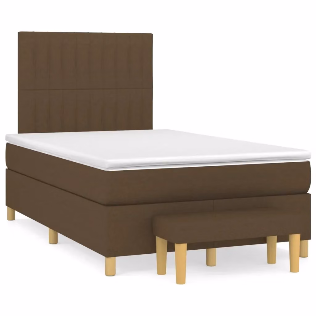 Letto Ibrido con Giroletto a Molle e Materasso vidaXL, Marrone e Bianco, L/P/H: 120 x 200 x 203 cm – 2