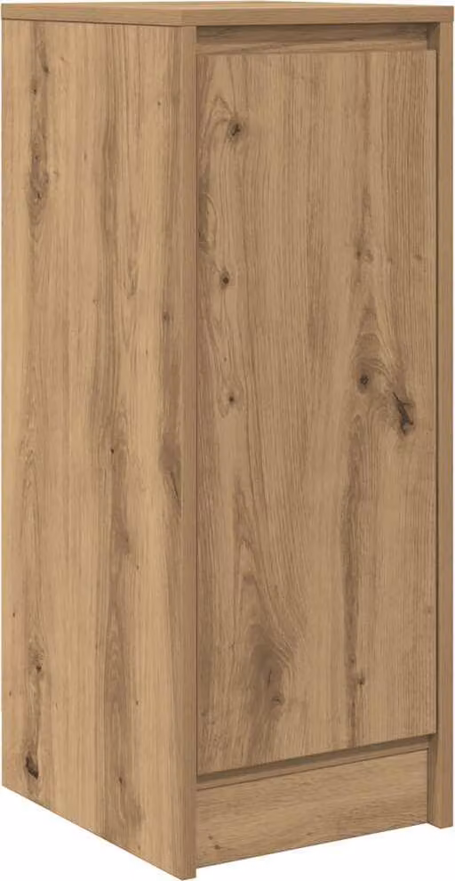 Credenza Rovere Artigianale 29,5x34x76 cm in Legno Multistrato