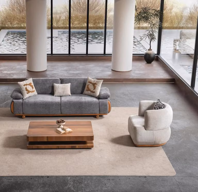 Wohnzimmer Set 3+1 – Komfort und Eleganz für Ihre stilvollen Wohnräume.