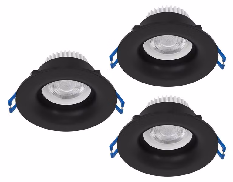 EGLO Set di 3 faretti da incasso Salabate, diametro 8,8 cm, faretti a soffitto per bagno, realizzati in alluminio, disponibili in luce calda, neutra e fredda, grado di protezione IP65