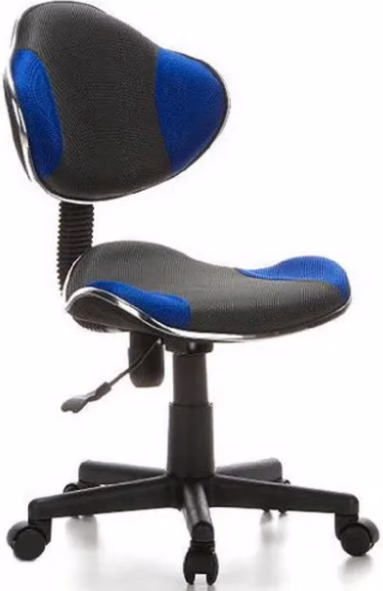 hjh OFFICE sedia girevole per bambini KIDDY GTI-2 sedia da scrivania per bambini regolabile in altezza senza braccioli in tessuto