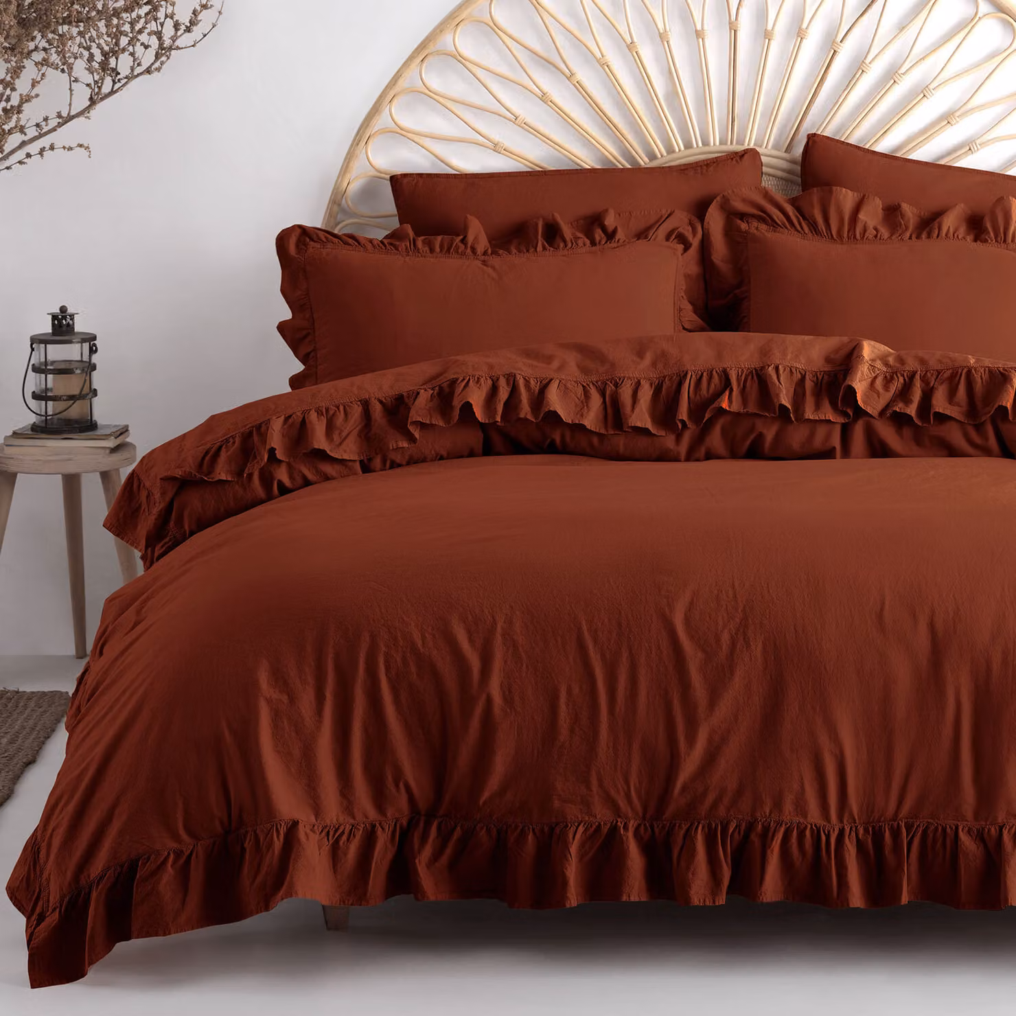 Biancheria da letto in cotone SMOKE PABLICA/160x200(P) LAVATO A PIETRA