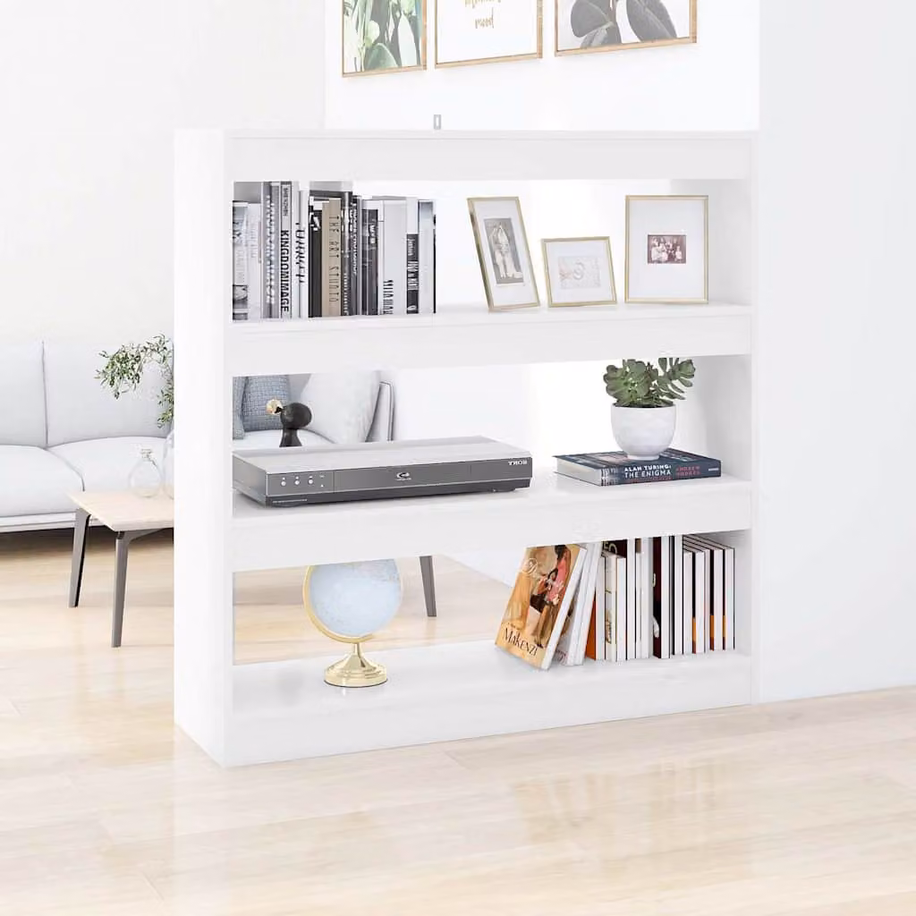 Libreria/Divisorio vidaXL Bianco L 100 x P 30 x H 103 cm
