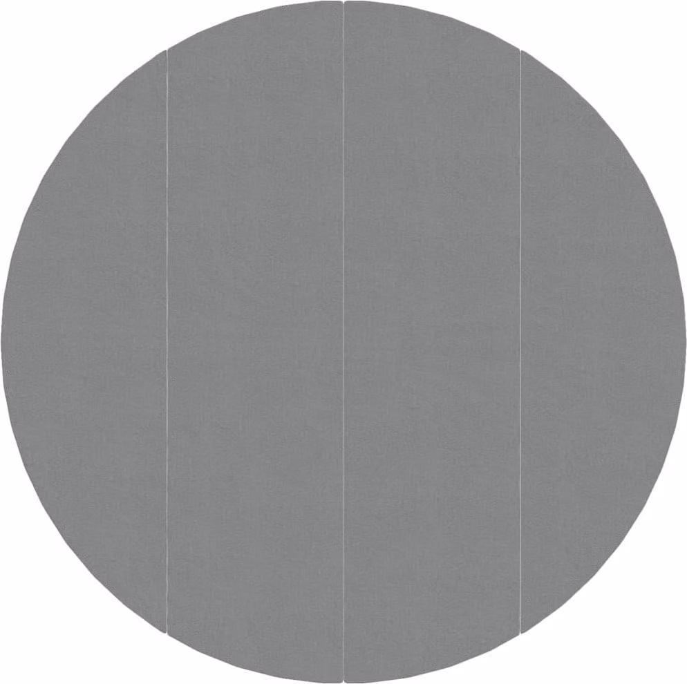 Telo Sotto Piscina Grigio Chiaro Ø428 cm Geotessile Poliestere