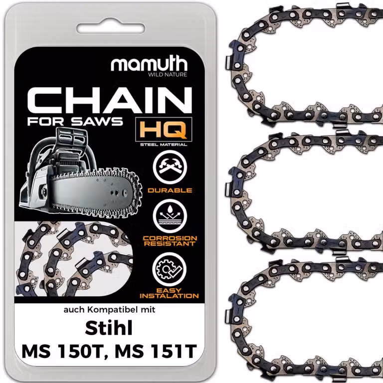 3 catene per motosega, lunghezza 35 cm, passo 0,325", spessore 1,1 mm, modello 59 TG, compatibili con motoseghe Stihl MS 150 T e MS 151 T