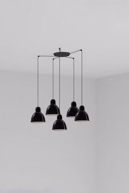 VENICE 5L Lampada a sospensione nera