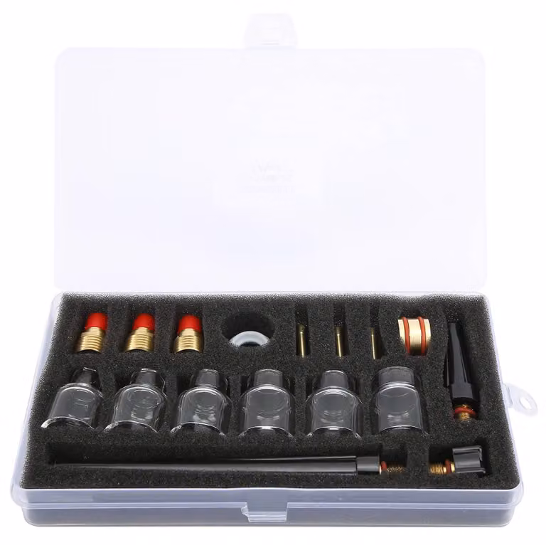 Kit di ugelli in vetro per torce di saldatura WP9 WP20, composto da 6 pezzi