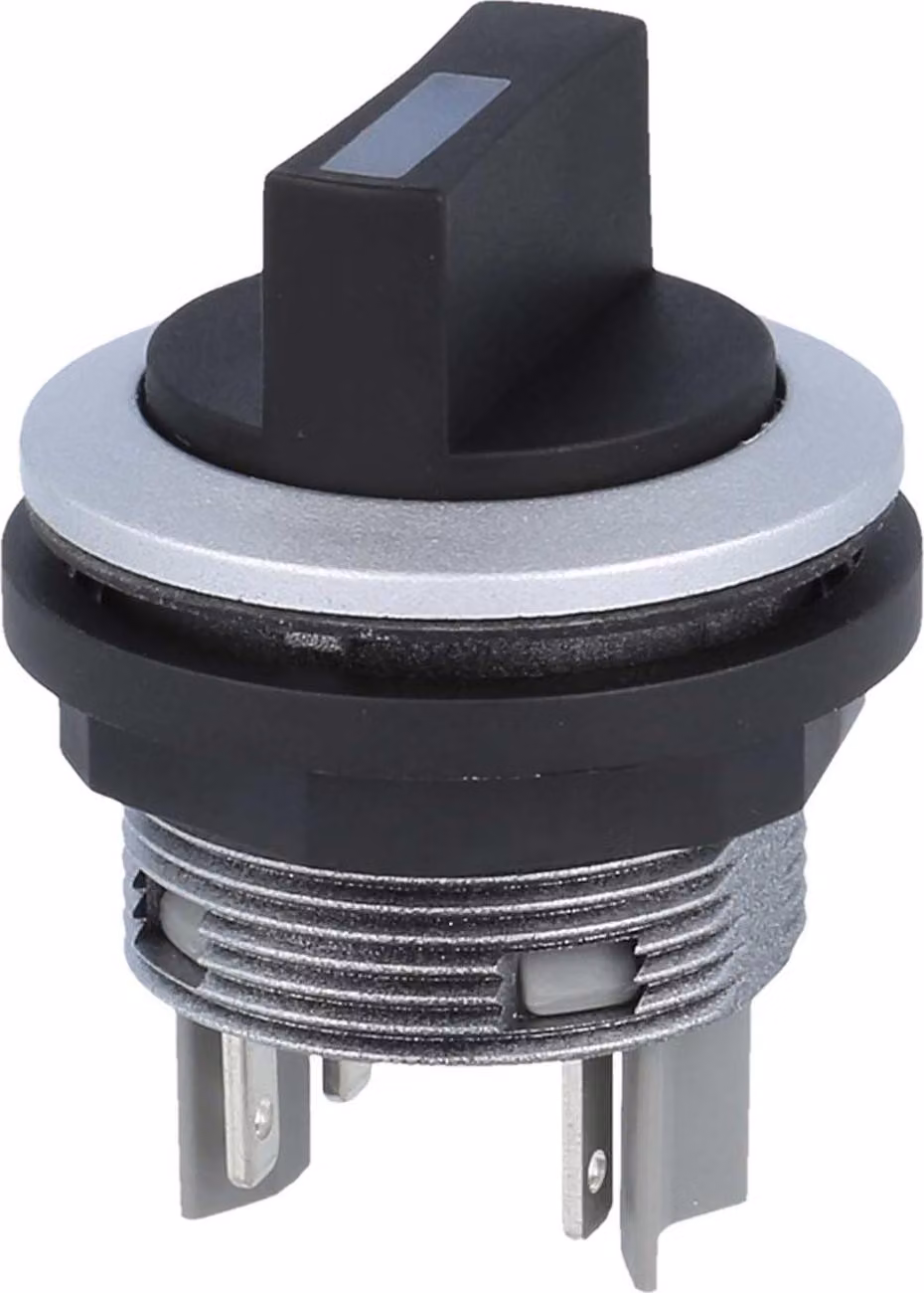 Georg Schlegel Selettore a pulsante, 2S rotondo, SHORTRON Spina piatta 2,8 mm x 0,8 mm - 1 pezzo