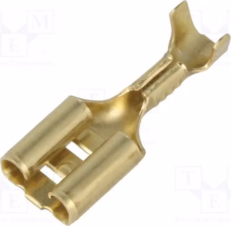 Connettore a morsetto: piatto, 0,8 mm, 6,3 mm, 0,5÷1,5 mm², femmina, dritto, 5-160506-1, non isolato