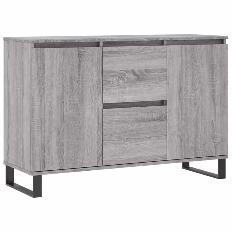 Credenza Grigio Sonoma 101,5x35x70 cm in Legno Multistrato
