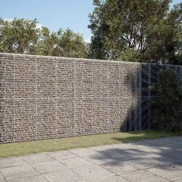 Gabione con filo da 3,5 mm e rete da 5x2,5 cm 600x30x200 cm 3461814