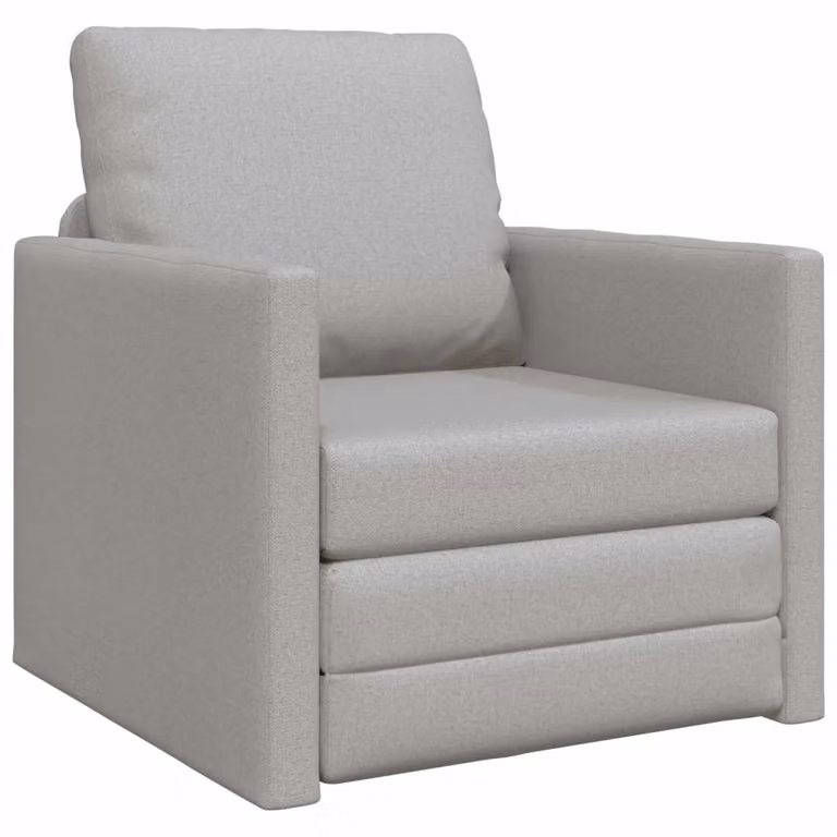 Divano letto moderno vidaXL in tessuto grigio L: 74 cm, P: 77 cm, H: 81 cm