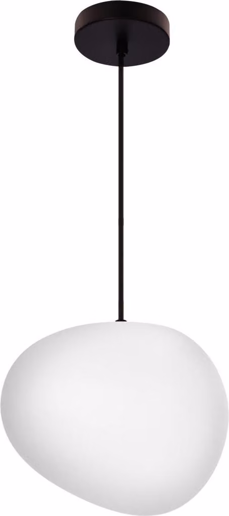 Lampada a sospensione STONES bianco-nera 1xE27x40W in acrilico, dimensioni: 120x25x25 cm, IP20, Candellux