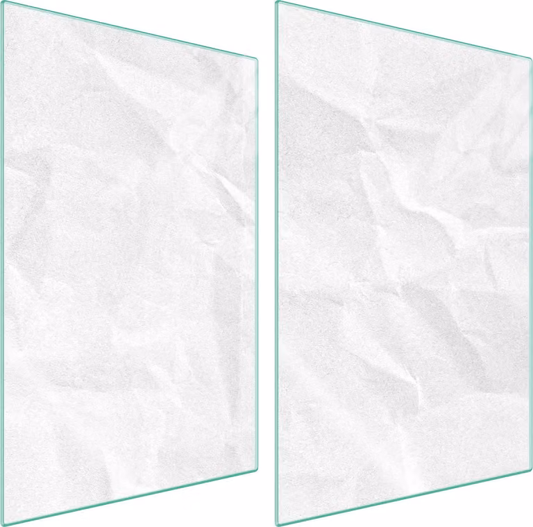Piastre copri fornello 2 pezzi 35x52 Copri piano cottura in Vetroceramica tagliere in vetro sabbia beige