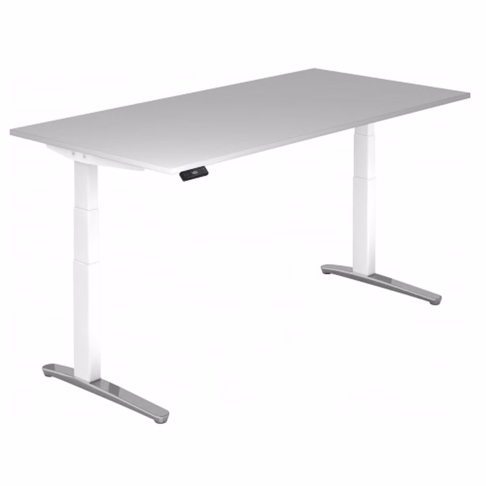 XBHM 2E WC - Grigio, 200 x 100 cm, regolazione elettrica dell'altezza