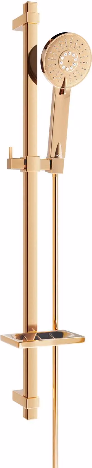 Mexen DQ40 set doccia scorrevole, oro rosa - 785404581-60