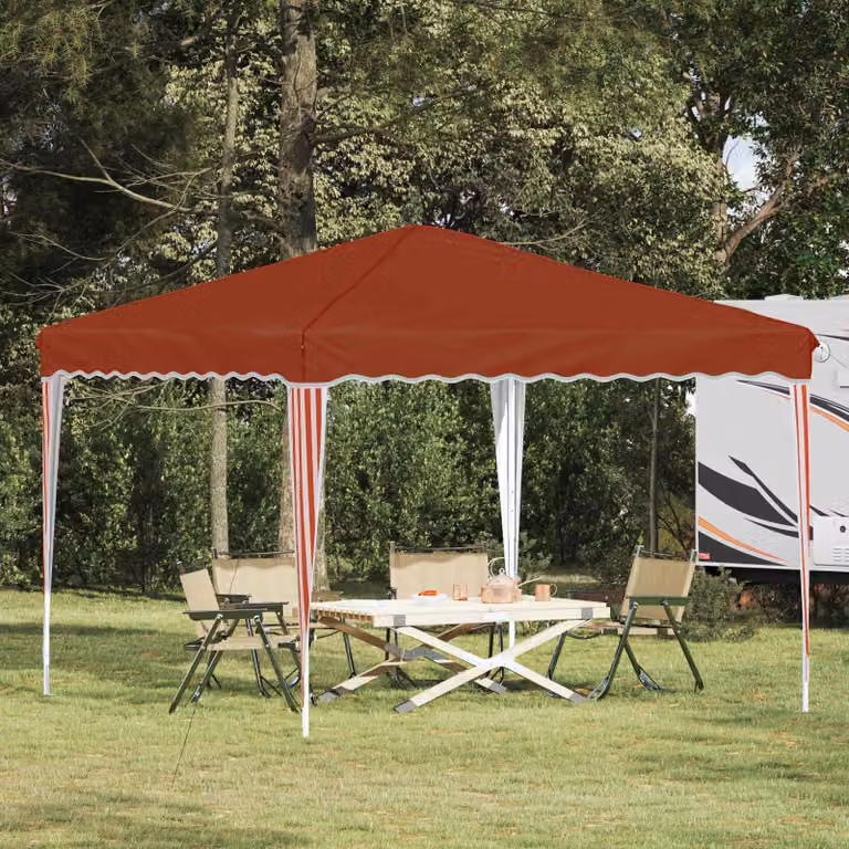 Maison Exclusive - Tenda pop-up per feste, dimensioni 288 x 288 x 245 cm, tessuto Oxford color terracotta