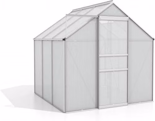 Serra Vitavia Comet 3800 in alluminio anodizzato e policarbonato alveolare 4mm, 195 x 195 h 197 cm Made in Germany