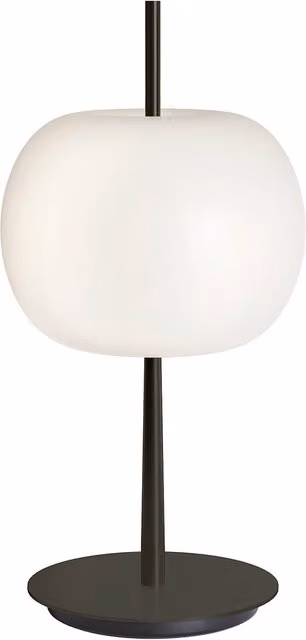 KDLN Kushi 10TH Lampada da tavolo LED dimmabile in vetro e metallo nera o bianca
