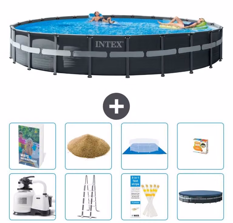 Ultra XTR Pool Rund - 732x132 cm - Set da 7 pezzi, modello S558