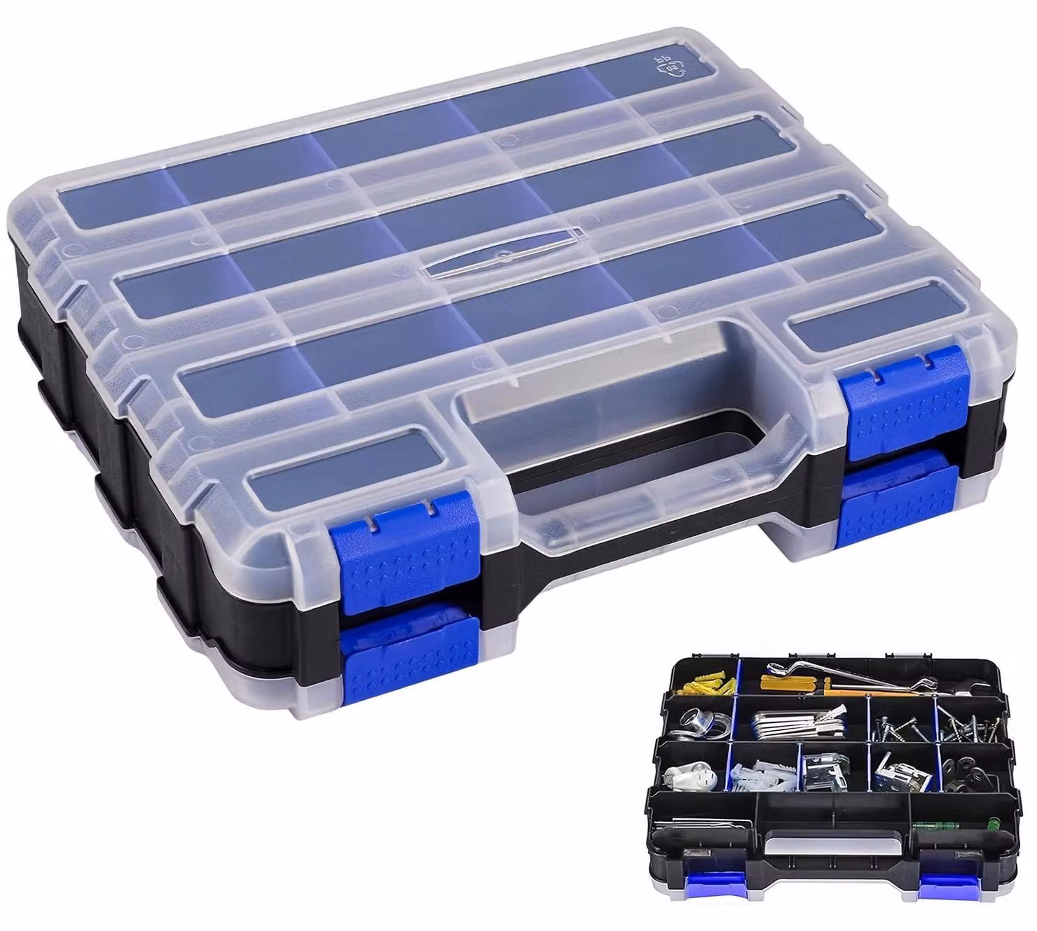 Solidchoice - Scatola portatile per viti con 34 scomparti
