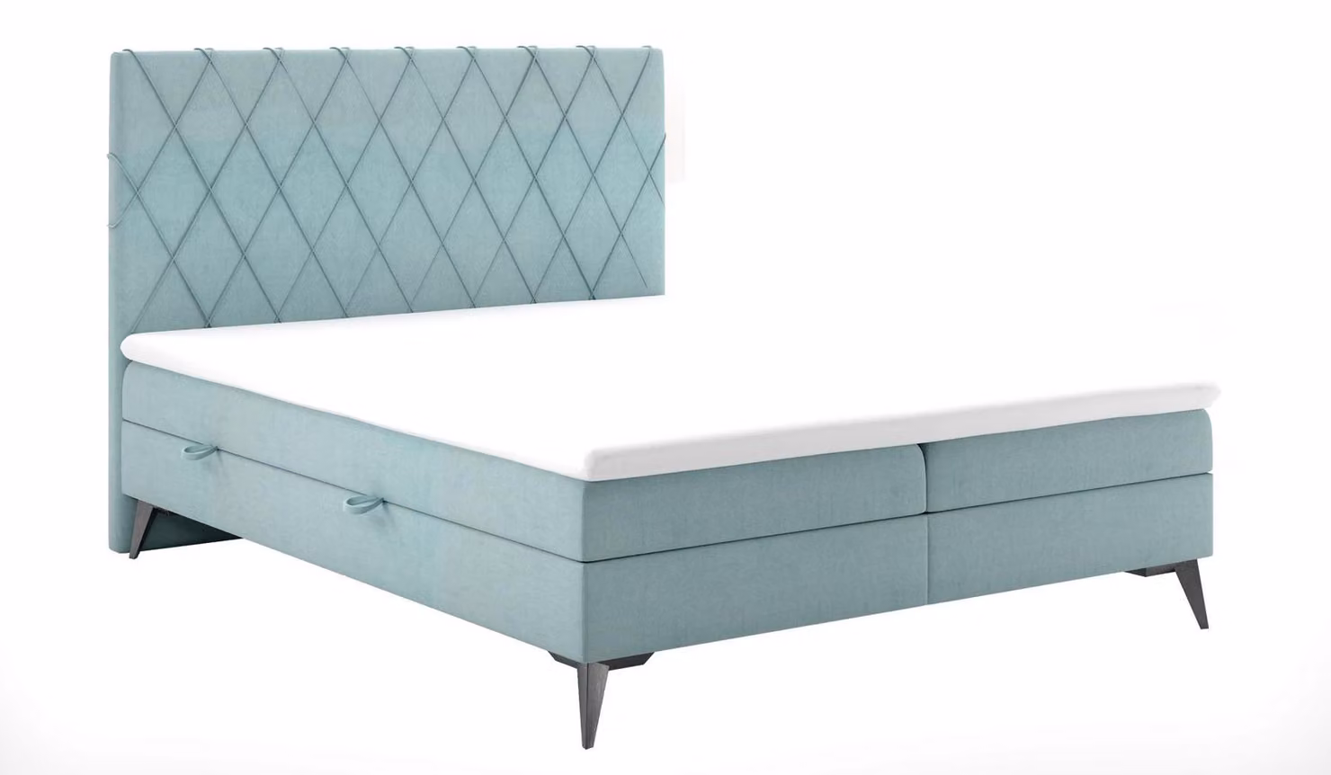 Chesterfield Boxspring Schlafzimmer Bett Doppel Betten Polster Kasten Funktion