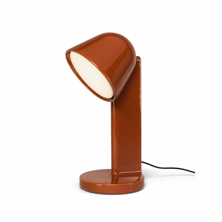 Flos - Céramique Down - Lampada da tavolo - Rosso Ruggine
