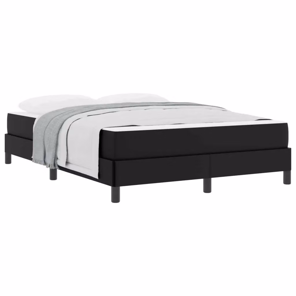 Letto matrimoniale con materasso ibrido vidaXL in tessuto nero L: 160 cm, P: 200 cm, H: 203 cm – 2