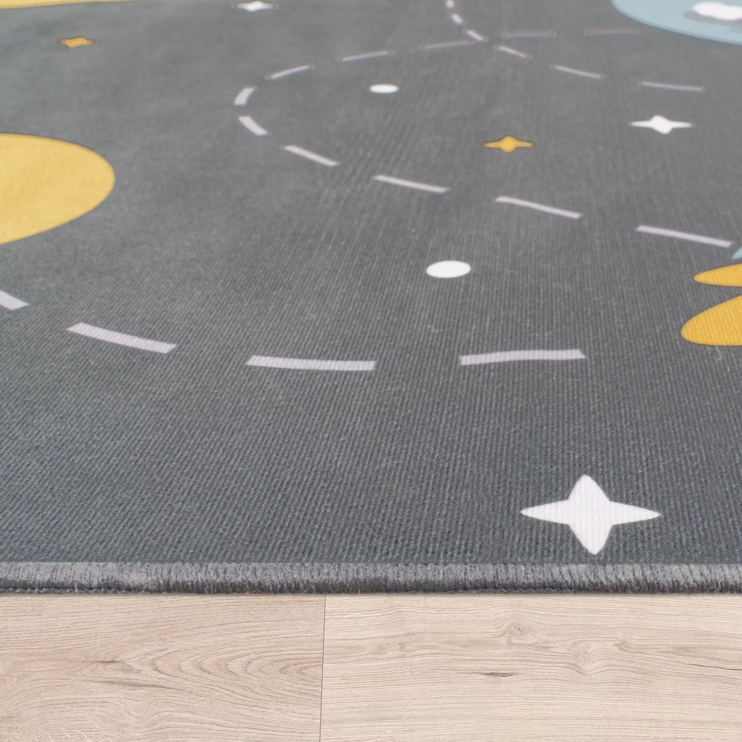 Tappeto per bambini Bini grigio quadrato 200 x 200 cm – 2