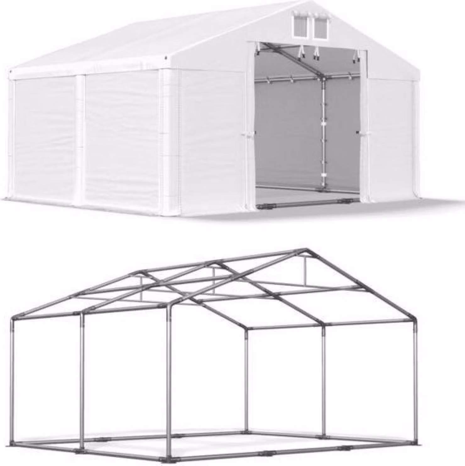 Tenda del magazzino estivo 4x4 Bianco SUMMER PLUS MSD