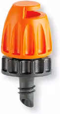 Set di 10 microirrigatori Claber con angolo di 180 gradi, colore arancione, attacco 1/2"
