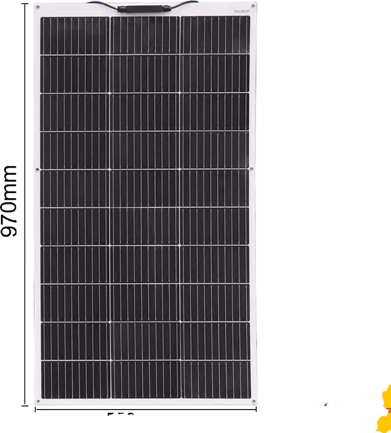 Pannello solare flessibile, alta efficienza 21%-22%, gamma, 100w 970x550mm-a