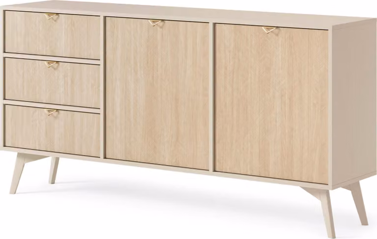 Credenza FURNLUX Forest Beige 158cm / Colore principale: Beige / Dimensioni: 158 x 80 x 38 cm