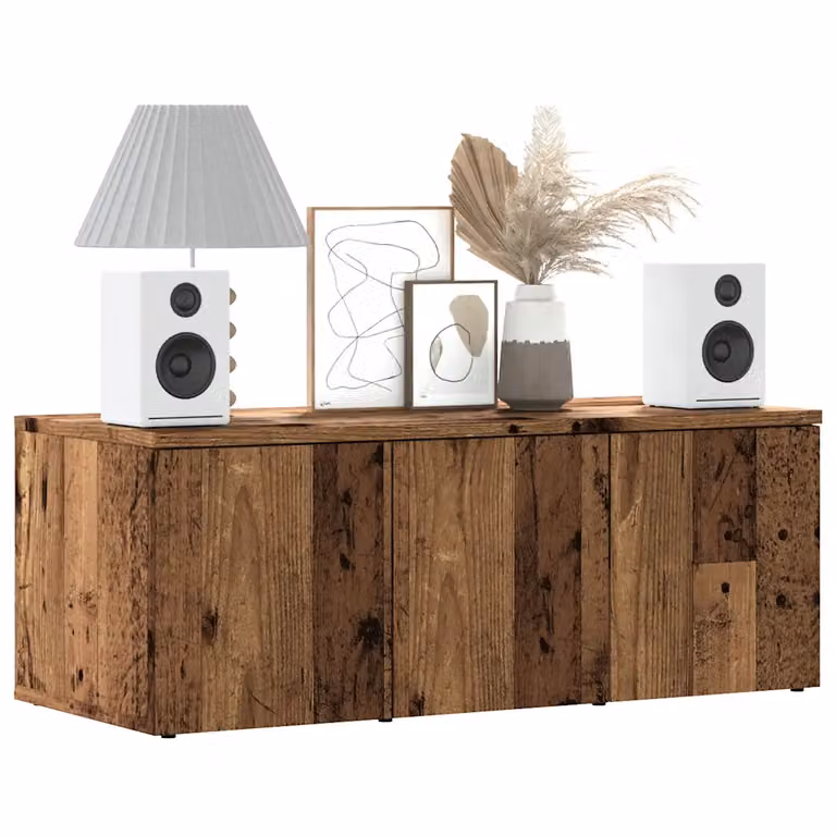 vidaXL Mobile Porta TV Moderno in Legno Multistrato e MDF, Colore Marrone, L 80 cm x P 34 cm x H 30 cm