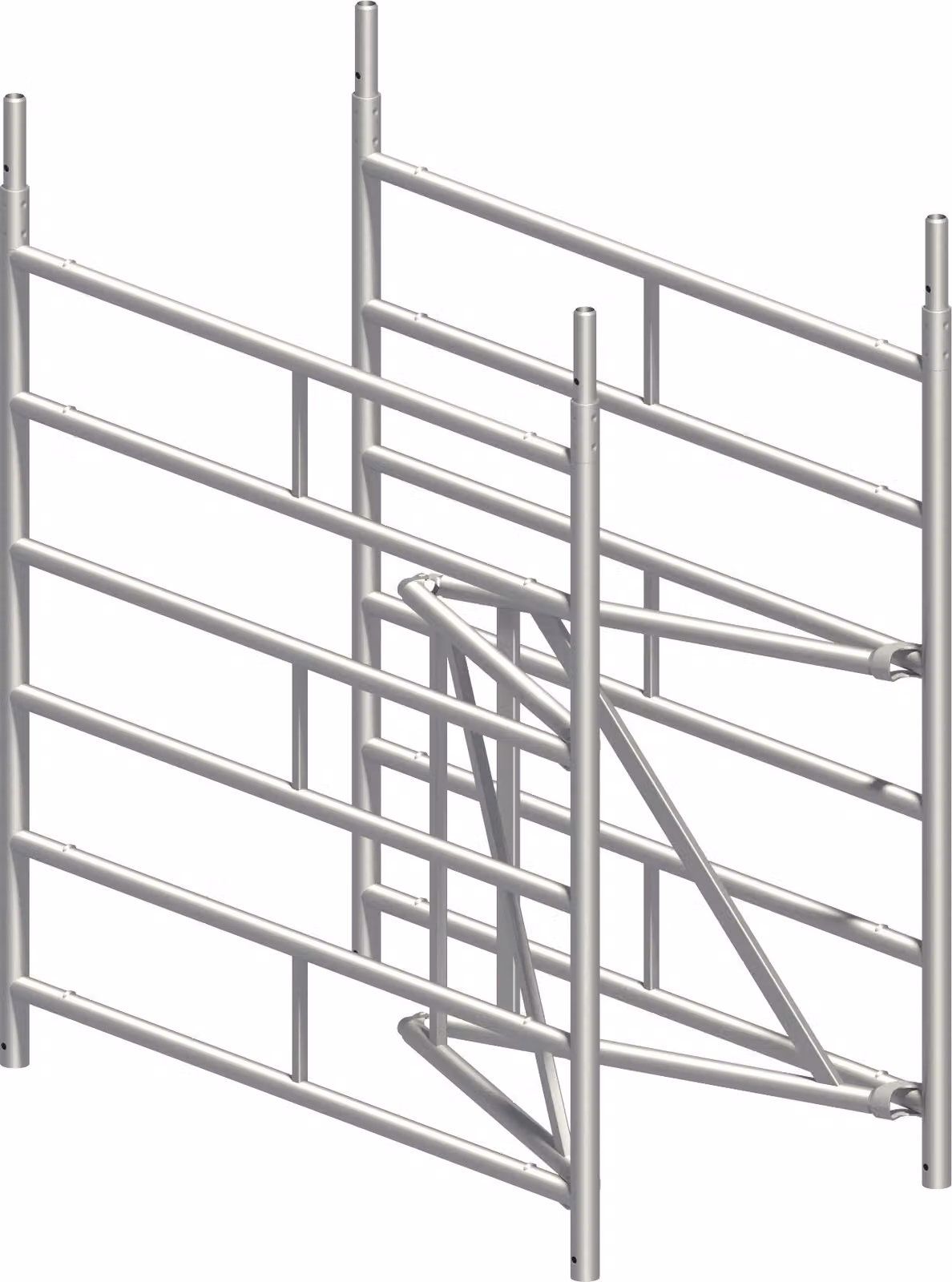 Layher Zifa Impalcato base senza rotelle Scala fissa 1,50 m di larghezza