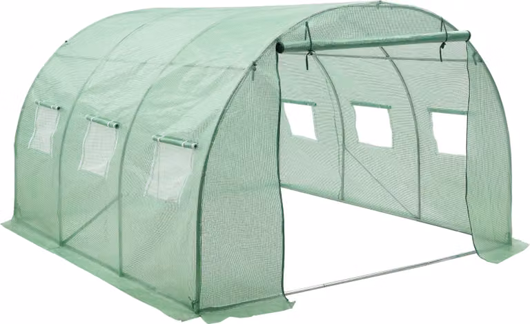Tunnel per serre Dornbirn 300x300x200cm Pellicola reticolare PE per serre Verde