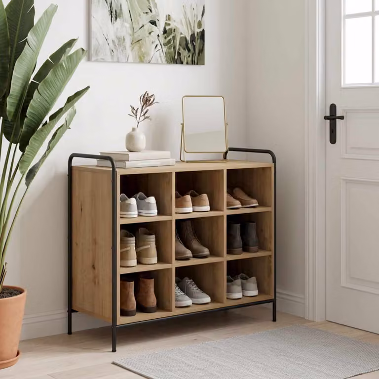 vidaXL Mobile per scarpe 85 x 39,5 x 75 cm Legno ingegnerizzato