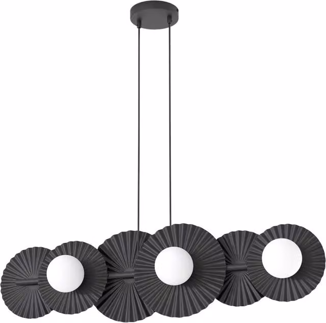 Lampada a sospensione UMBRA nera 6xG9 Emibig