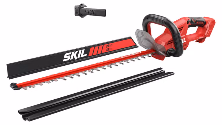 SKIL 0440CA Akku-Heckenschere (55cm, 18V, Äste bis 20 mm, Hecken und Sträucher)
