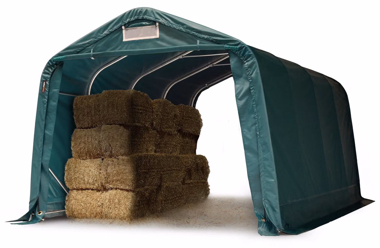 TOOLPORT Tenda da pascolo 3,3x4,8m telo verde in PVC 2300N