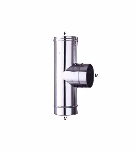 Gomito T Inox 14 Laterale M Ala