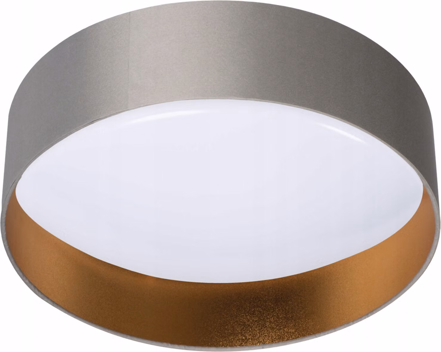 Plafoniera LED rotonda RIFA grigio-bianca 17,5 W, luce bianca neutra 1500 lm, plastica, dimensioni: 11,6 x 40 x 40 cm, IP20, Kanlux